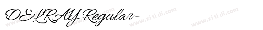 DELRAY Regular字体转换